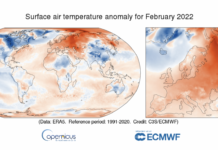 L’Europa ha registrato un febbraio e un inverno più caldi della media