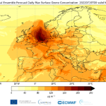 Gli scienziati di Copernicus mettono in guardia da un inquinamento molto elevato da ozono mentre in Europa continua l’ondata di calore 