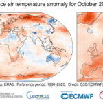 L’Europa registra l’ottobre più caldo in assoluto