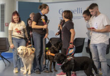I cani guida in visita al Policlinico Gemelli di Roma